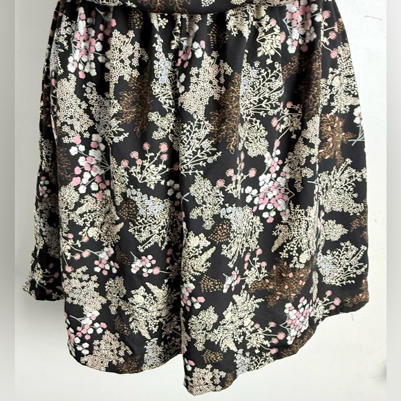 NAILA Black Dress with Pink and White Floral Design - Picture 3 of 8